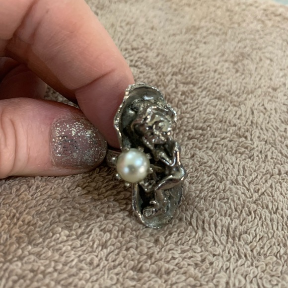 Fairy silver plated/pearl ring - Picture 3 of 4